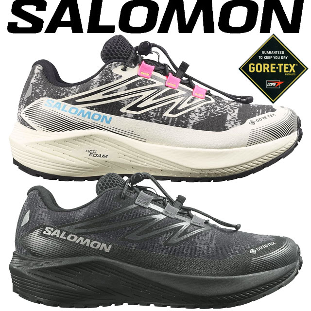 送料無料 スニーカー ローカット ゴアテックス レディース SS 春夏 新作 春新作 夏新作 サロモン SALOMON 2026 AERO FLOW GRVL GTX W L4925620023 L4925630023 防水 エアロ フロー グラベル 滑りにくい トレイルランニングシューズ ハイキング バニラアイス/ アスファルト/