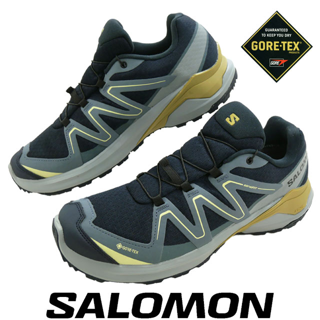 送料無料 スニーカー ローカット ゴアテックス メンズ SS 春夏 新作 春新作 夏新作 サロモン SALOMON 2026 EXAMOTION GTX L4913700029 防水 エグザモーション トレイルランニングシューズ 滑りにくい ハイキングシューズ ダーク/ダークスレート/ウィロー 12,045円