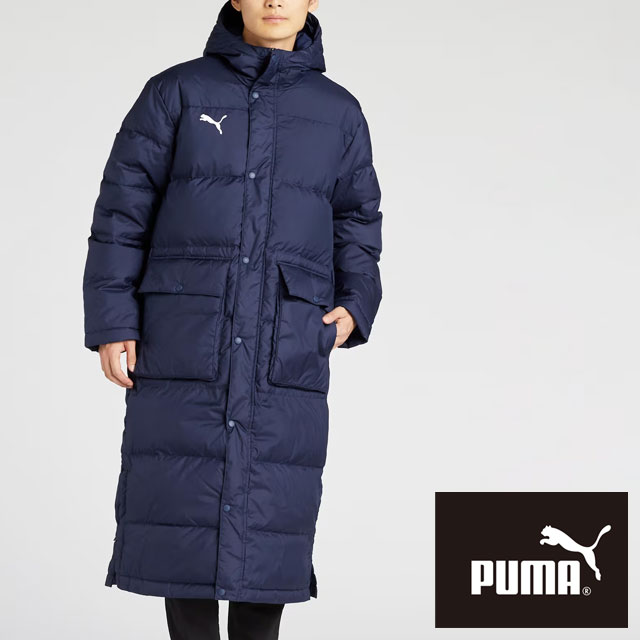 送料無料 長袖 メンズ レディース SS 春夏 新作 春新作 夏新作 人気 流行 定番 2026 プーマ PUMA 2026 06 657736 TEAMLIGA サッカー ロングダウンコート アウター ダウンジャケット ベンチコート トップス ジップアップ 防寒 スポーツ ロング丈 アパレル ロゴ ワンポイント 12,152円
