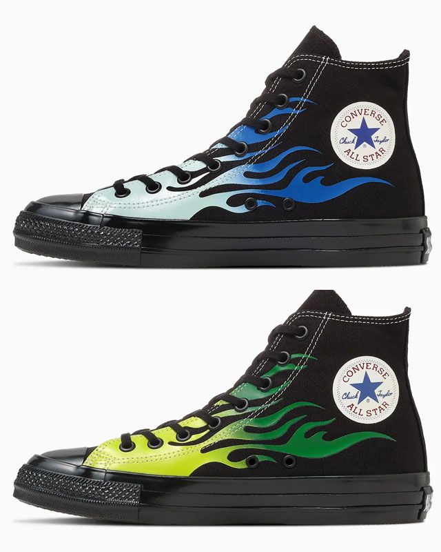 送料無料 スニーカー ハイカット メンズ レディース SS 春夏 新作 春新作 夏新作 コンバース CONVERSE 2026 ALL STAR AGED IGNT HI 31317130 31317131 オールスター エイジド ハイ フレイムパターン キャンバススニーカー /フレイム /フレイム