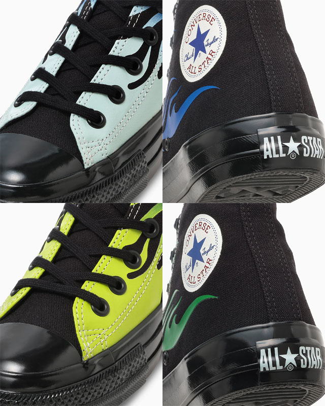 送料無料 スニーカー ハイカット メンズ レディース SS 春夏 新作 春新作 夏新作 コンバース CONVERSE 2026 ALL STAR AGED IGNT HI 31317130 31317131 オールスター エイジド ハイ フレイムパターン キャンバススニーカー /フレイム /フレイム