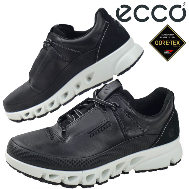 送料無料 スニーカー ローカット ゴアテックス メンズ SS 春夏 新作 春新作 夏新作 エコー ECCO 2026 MULTI VENT GORE TEX 880124 01001 防水 -ベント レザーシューズ アウトドア