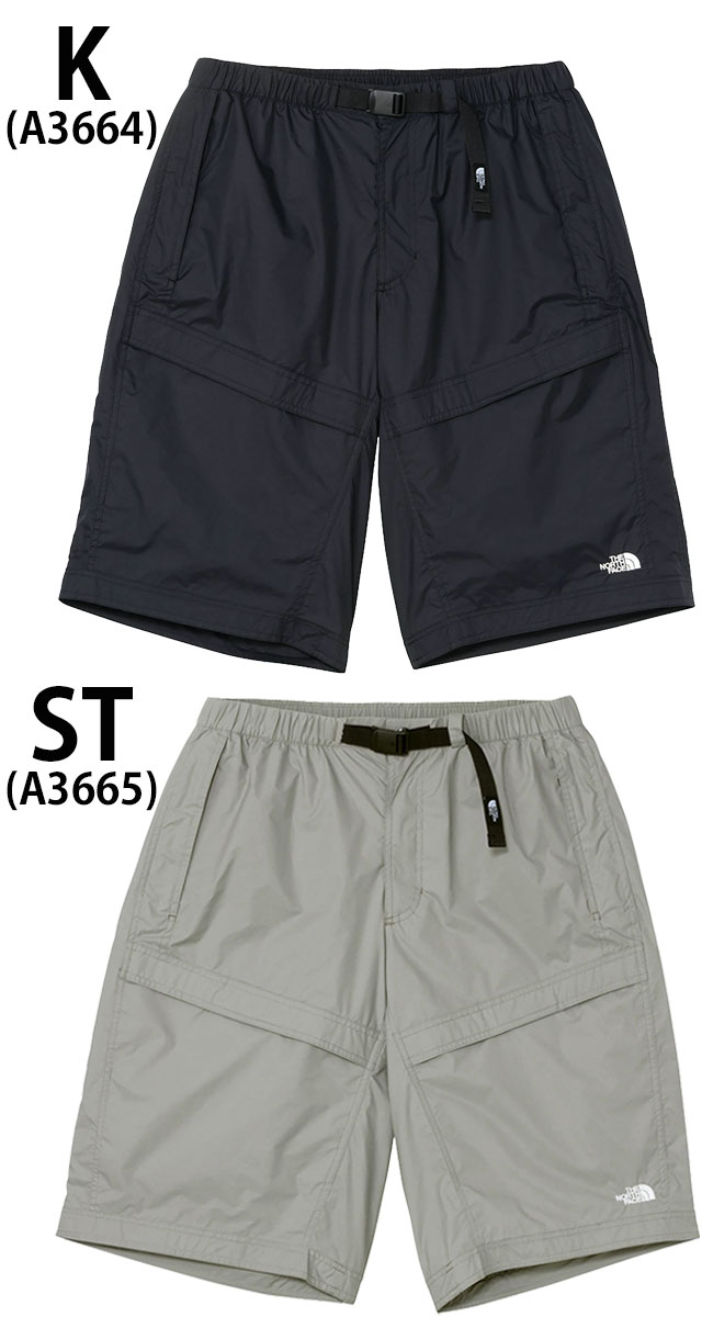 メール便送料無料 ハーフパンツ メンズ SS 春夏 新作 春新作 夏新作 ザ・ノース・フェイス 2026 Chimney Wind Short K ST NB42650 チムニーウインドショーツ はっ水 半ズボン ウェビングベルト メッシュ ボトムス シンプル アパレル リラックス 色_1