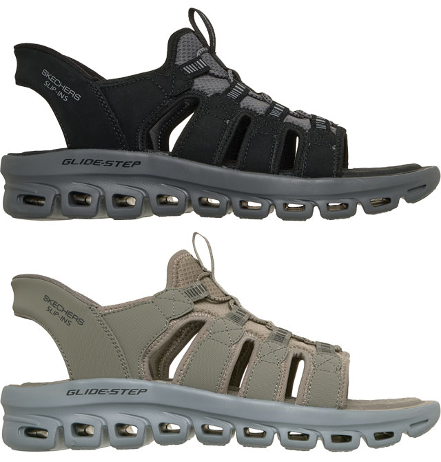 送料無料 ストラップサンダル スポーツサンダル メンズ SS 春夏 新作 春新作 夏新作 スケッチャーズ SKECHERS 2026 GLIDE STEP SANDAL ONGOER 233381 スリップインズ 厚底 手を使わずに履ける グライドステップサンダル- ハンズフリータン_2