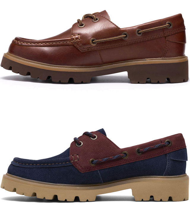 送料無料 デッキシューズ モカシン ローカット メンズ SS 春夏 新作 春新作 夏新作 クラークス Clarks 2026 Cleyhill Boat 26186176 26186179 クレイヒルボート 本革 ボートシューズ レザー コンビ
