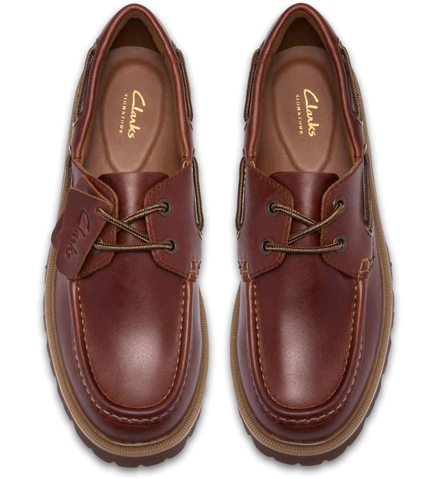 送料無料 デッキシューズ モカシン ローカット メンズ SS 春夏 新作 春新作 夏新作 クラークス Clarks 2026 Cleyhill Boat 26186176 26186179 クレイヒルボート 本革 ボートシューズ レザー コンビ
