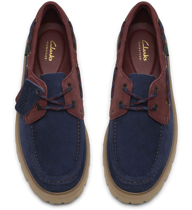 送料無料 デッキシューズ モカシン ローカット メンズ SS 春夏 新作 春新作 夏新作 クラークス Clarks 2026 Cleyhill Boat 26186176 26186179 クレイヒルボート 本革 ボートシューズ レザー コンビ