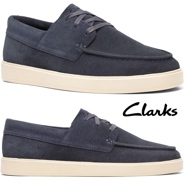 送料無料 スリッポン デッキシューズ モカシン ローカット メンズ SS 春夏 新作 春新作 夏新作 クラークス Clarks 2026 Lockford Boat 26186188 ロックフォード ボート スエード