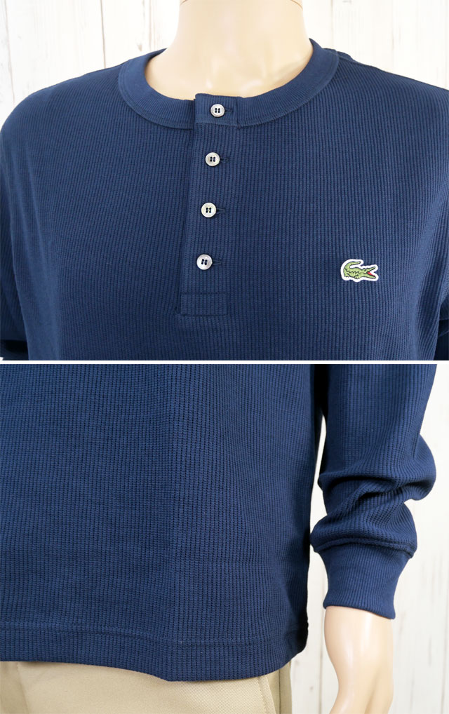 送料無料 Tシャツ メンズ SS 春夏 新作 春新作 夏新作 ラコステ LACOSTE T 2026 70V 166 TH1300 トップス ヘンリーネックワッフル 長袖Tシャツ ロンT カットソー 丸首 クルーネック シンプル ロゴ ロングスリーブTシャツ アパレル ウェア_3