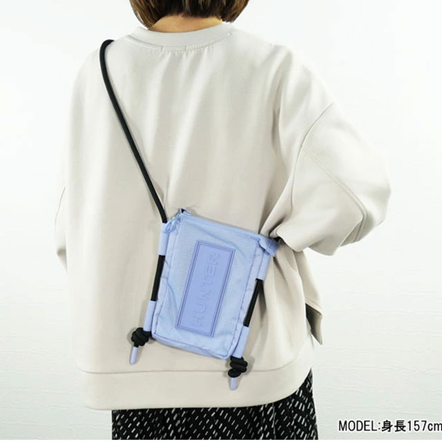 メール便送料無料 ショルダーバッグ メンズ レディース SS 春夏 新作 春新作 夏新作 ハンター HUNTER 2026 BAG BEC GGW WLG UBP1514NRS トラベル リップストップ リサイクル ナイロン フォンポーチ ショルダーポーチ スマホ 斜め掛け 小さめ 耐水 アウトドア 鞄_7