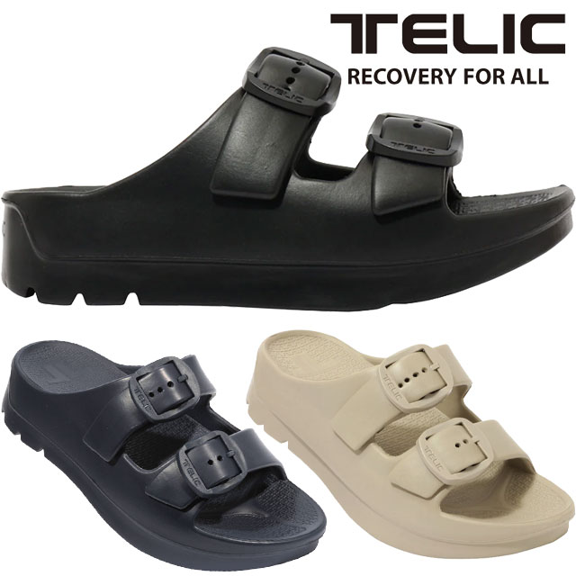 送料無料 サンダル メンズ レディース SS 春夏 新作 春新作 夏新作 テリック TELIC 2026 W BUCKLE2 8020 厚底 リカバリー 滑りにくい アフタースポーツ チャンキーソール コルク インディゴ