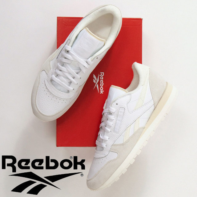 送料無料 スニーカー ローカット メンズ レディース 春夏 新作 春新作 夏新作 リーボック Reebok 2026 CLASSIC LEATHER 100209480 クラシックレザー チョーク