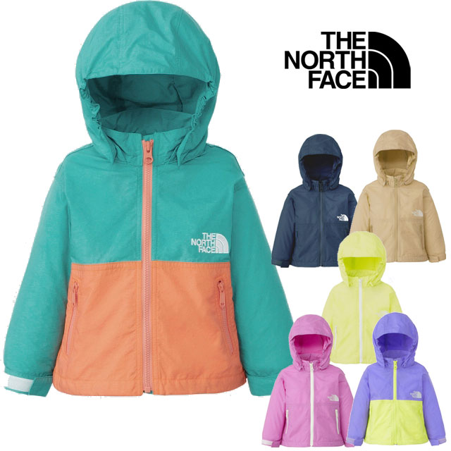 メール便送料無料 パーカー キッズ ベビー SS 春夏 新作 春新作 夏新作 人気 流行 定番 2024 NPB72310 ノースフェイス ウィンドブレーカー コンパクトジャケット アウター フード マウンテンパーカー 子供服 ベビー服 UVカット トップス 上着 防寒 防風 撥水の通販は 8,800円