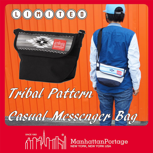 送料無料 マンハッタンポーテージ Manhattan Portage メンズ レディース バッグ MP1603-NAE-17 トライバルパターン カジュアルメッセンジ