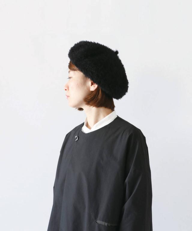 極美品　エルメス　ベレー帽　カシミヤ　100% グレー　57 HERMES】エルメス ベレー帽 カシミヤ レディース グレー ハート