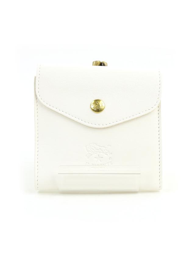 イルビゾンテ 正規品 新品 IL BISONTE レザーフラップ がま口二つ折り