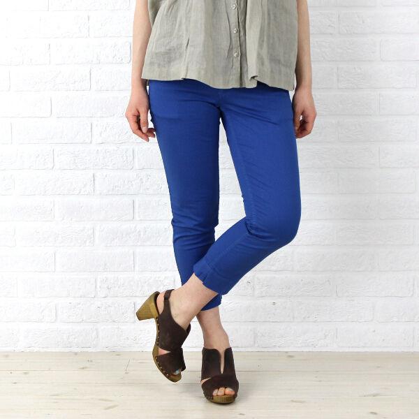 D.M.G(ドミンゴ) コットン ポリウレタン9分丈 ストレッチ トラウザーパンツ・15-283T    レディース 女性 誕生日プレゼント ギフト 正規品 新品