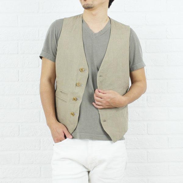 three dots(スリードッツ)ピュアリネン リバーシブル ベスト・WL005M-0441401【トップス】    レディース 女性 誕生日プレゼント ギフト 正規品 新品