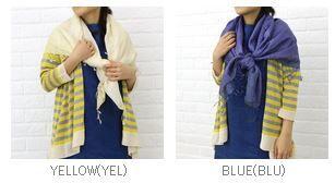 PULETTE(プレット)インドカーディ シルク チェック ストール・PL