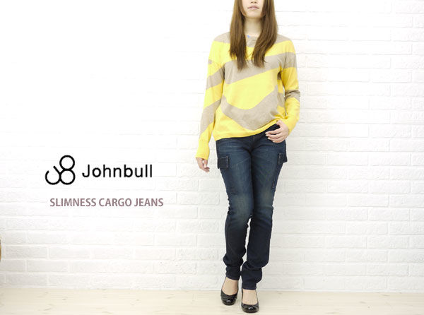 ジョンブル JohnbullJOHNBULL スリムネスカーゴジーンズ(ブルー)AP072-12-2571201【レディース】    レディース 女性 誕生日プレゼント ギフト 正規品 新品 の通販は