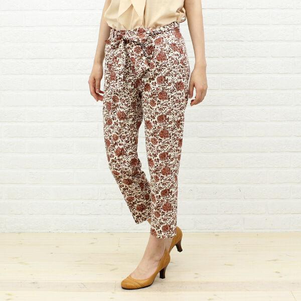 Lotta(ロッタ)コットン 花柄 9分丈 テーパードスリムパンツ・131212-2371301    レディース 女性 誕生日プレゼント ギフト 正規品 新品