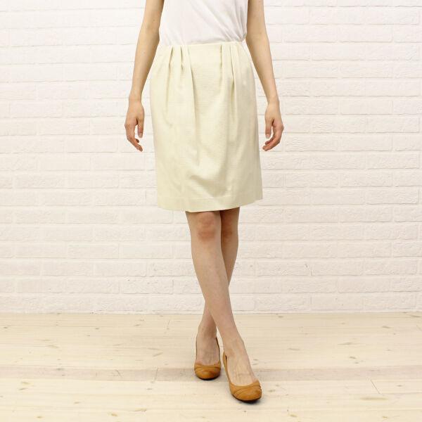 BALLSEY(ボールジー)レーヨンコットン 膝丈 タックスカート・11-05-11-05952-0171301    レディース 女性 誕生日プレゼント ギフト 正規品 新品