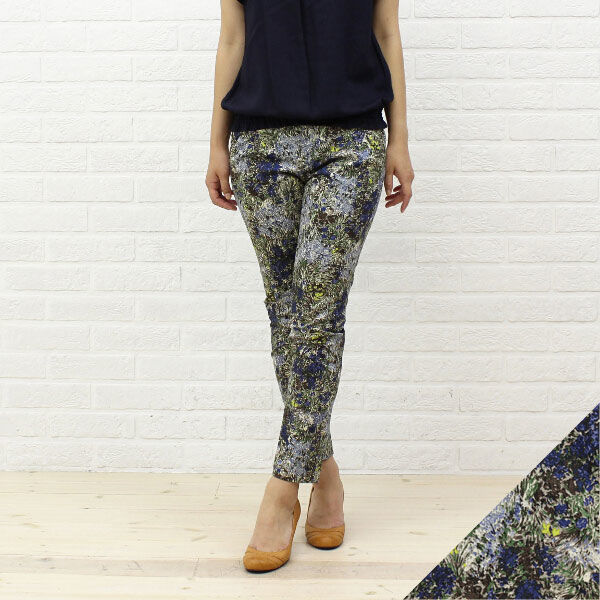 DONEEYU(ドニーユ) コットンポリウレタン プリント 9分丈 スリムパンツ・U-2403-0521301    レディース 女性 誕生日プレゼント ギフト 正規品 新品