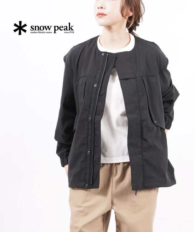 スノーピーク ノーカラージャケット ライトジャケット Strech FR Jacket Snow Peak JK-22SU002 国内正規品 送料無料