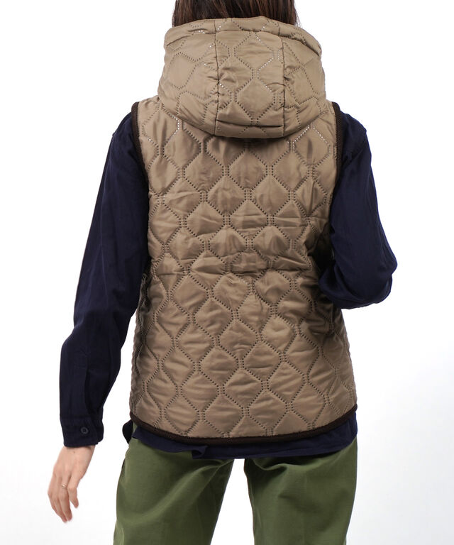 アーメン フードベスト キルティングベスト ARMEN NAM1751 国内正規品