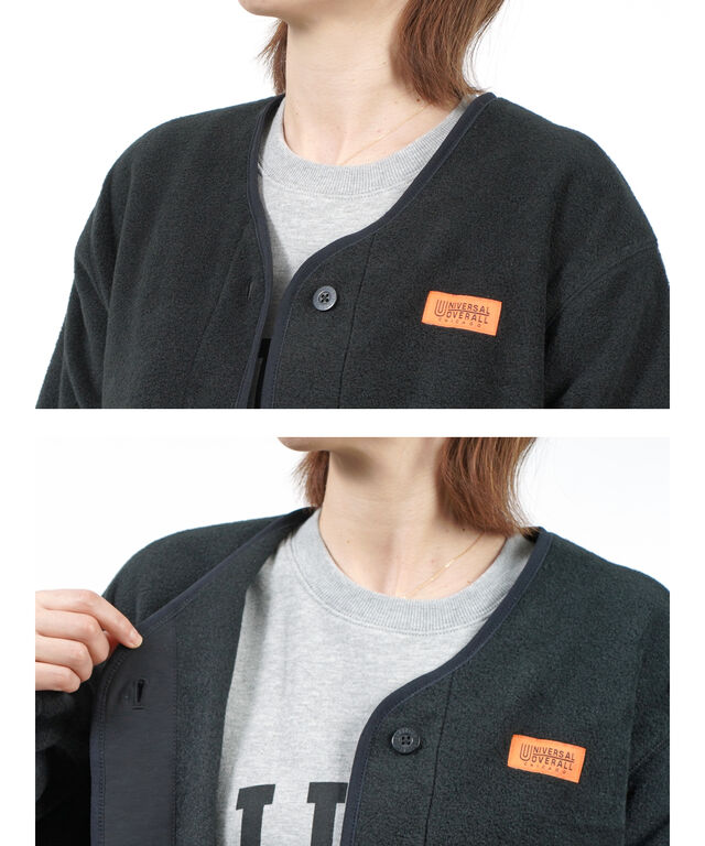 ユニバーサルオーバーオール フリースコート ロングジャケット
