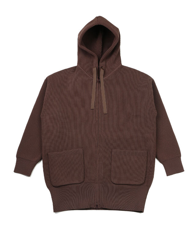 レリル ダブルジップ付きパーカー ニットパーカー lelill 12270613