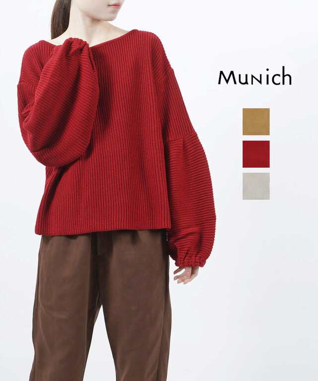 ミューニック ニット プルオーバー Munich MN172K34 国内正規品 2017秋冬新作 送料無料