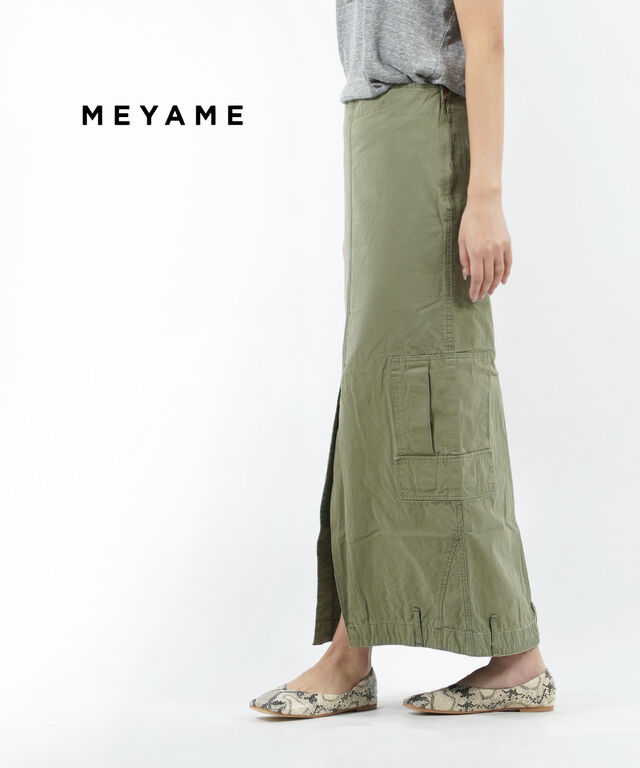 メヤメ ロングスカート ARMY UP SIDE DOWN SKIRT アーミー アップサイドダウン スカート MEYAME MEY-1612 国内正規品 220303 送料無料