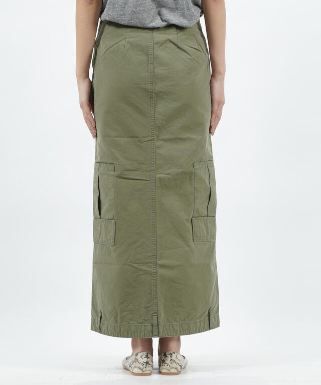 メヤメ ロングスカート ARMY UP SIDE DOWN SKIRT アーミー アップ