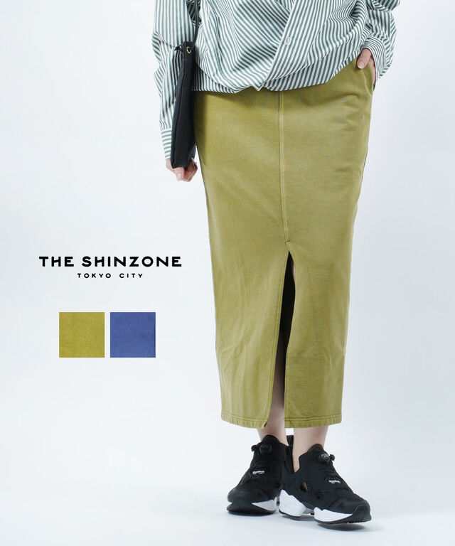 ザ シンゾーン タイトスカート PIGMENT SWEAT SK ピグメント スウェットスカート THE SHINZONE 23SMSSK03 国内正規品 2023春夏新作 送料