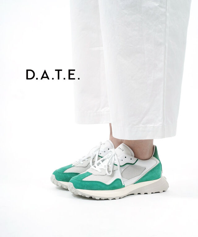 デイト スニーカー 靴 ヴェッタ アルジェーニョ VETTA ARGEGNO WHITE GREEN D.A.T.E. 31WVTARWGJ 国内正規品 2023春夏新作 送料無料の通販は 41,800円
