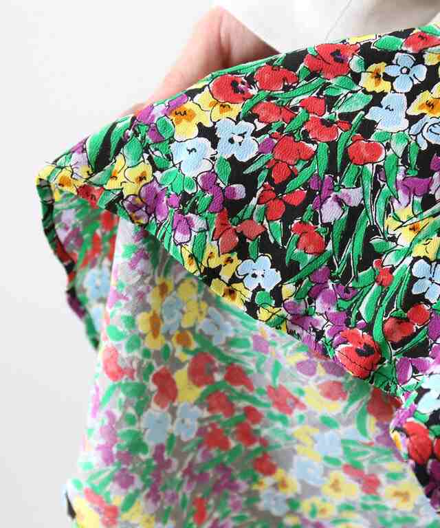 ザ シンゾーン ロングスカート プリントスカート FLASHY FLOWER SKIRT