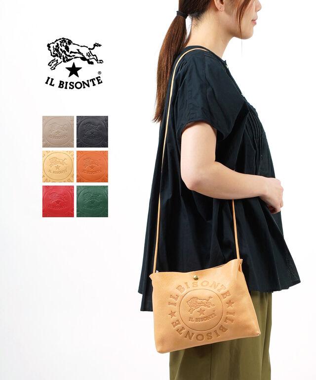 イルビゾンテ ショルダーバッグ レザーポシェット IL BISONTE 54232303211 国内正規品 220303 送料無料