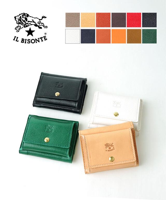 イルビゾンテ 三つ折り財布 トリフォルド ウォレット IL BISONTE 5452404640 国内正規品 220409 送料無料