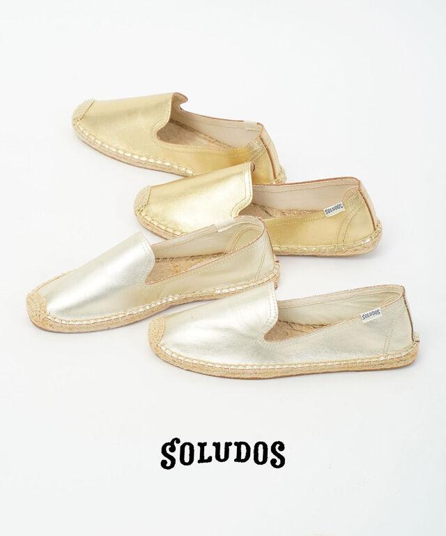 ソルドス メタリックレザー エスパドリーユ SOLUDOS 53163001102 国内正規品 210603 送料無料