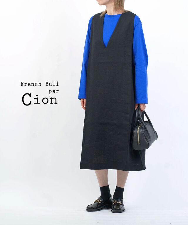 フレンチブル Cion リネンVネックワンピース French Bull 19-23266 国内正規品 2025春夏新作 送料無料
