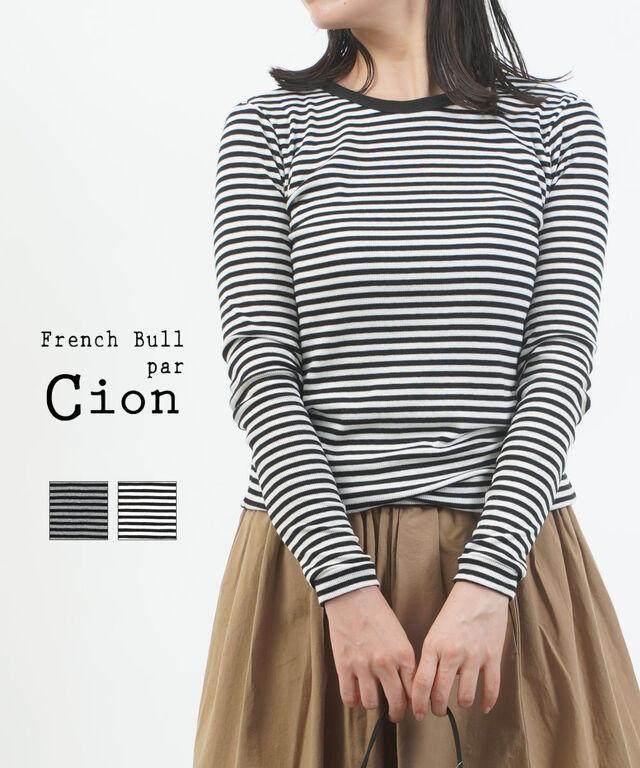 フレンチブル Cion コットンテレコ ボーダー カットソー French Bull 19-24252 国内正規品 2025秋冬新作 メール便可能商品[M便 5/5]
