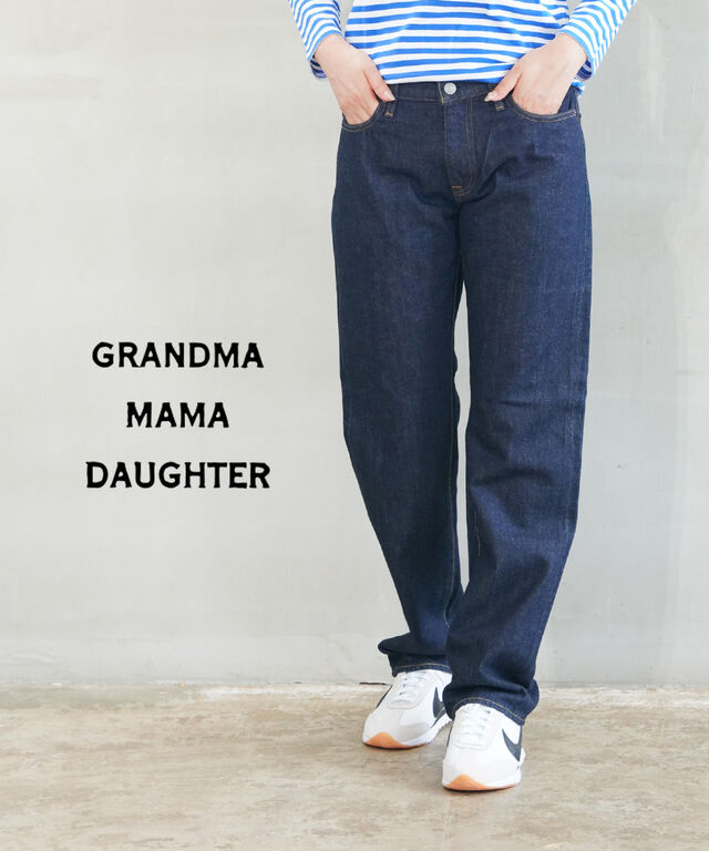 グランマ・ママ・ドーター ストレートデニムパンツ GRANDMA MAMA DAUGHTER by KATO' GP086OW 国内正規品 220209 送料無料