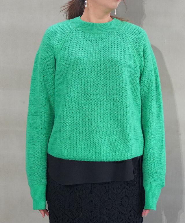 オードリーアンドジョンワッド ラグランニット プルオーバー セーター audrey and john wad H9712 国内正規品 220209 送料無料
