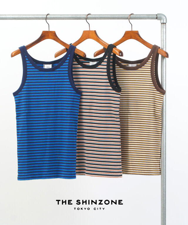 ザ シンゾーン マルチボーダータンクトップ MULTI BORDER TT THE SHINZONE 22MMSCU14 国内正規品 220303 メール便可能商品[M便 5/5]