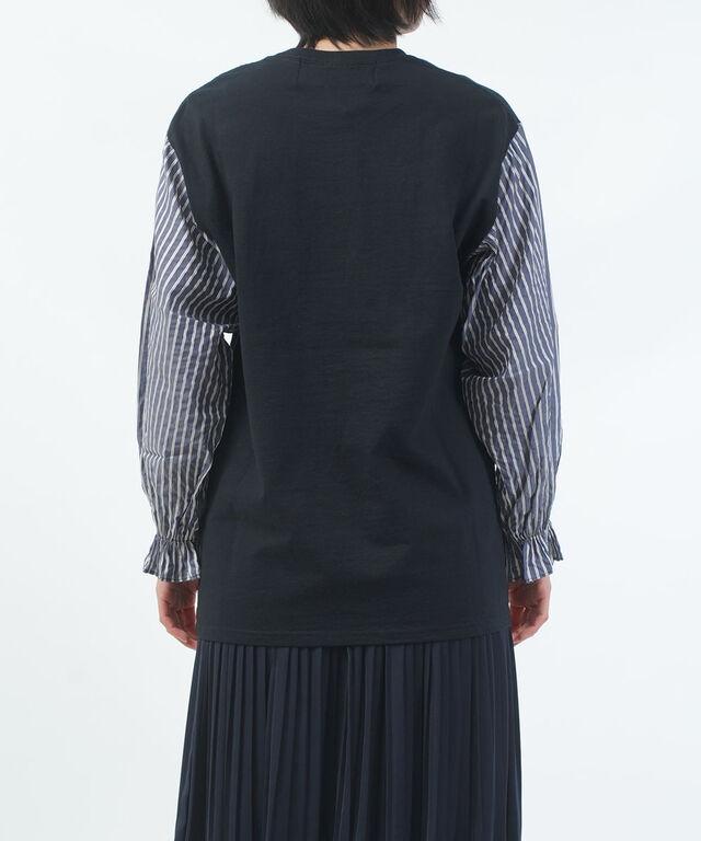 ダリア リメイクT 袖切替えプルオーバー dahl'ia HD-122 国内正規品 2025春夏新作 送料無料 ダリア リメイクT 袖切替えプルオーバー dahl'ia HD-122 国内正規品