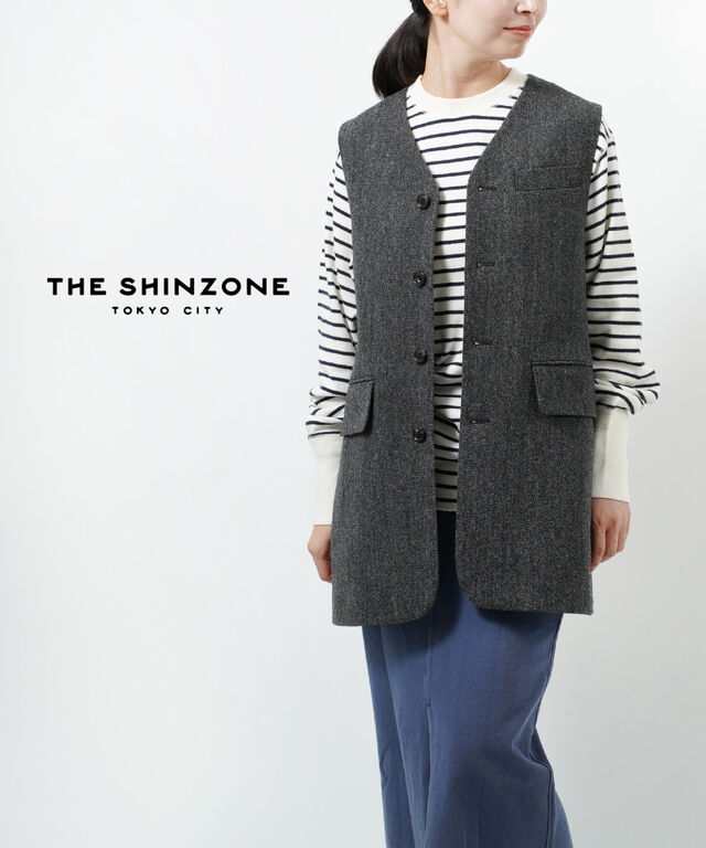 ザ シンゾーン HERRINGBONE GILET ヘリンボーン ジレ THE SHINZONE