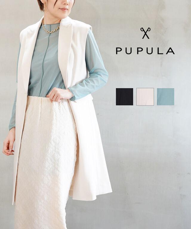 ププラ トリコットオーガンジー センターシーム シアープルオーバー PUPULA 144012 国内正規品 2024春夏新作 送料無料の通販は 8,712円