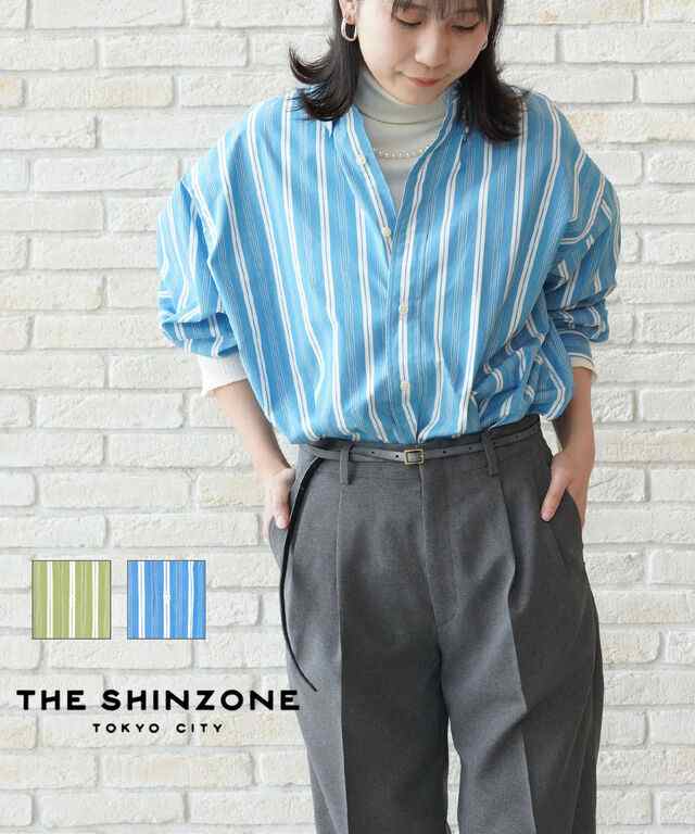 ザ シンゾーン ストライプ ダディシャツ STRIPE DADDY SHIRT THE SHINZONE 24SMSBL04 国内正規品 2024春夏新作 送料無料