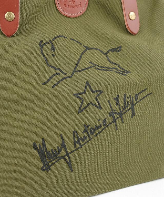 イルビゾンテ サイン入り トートバッグ IL BISONTE 54202309420 国内